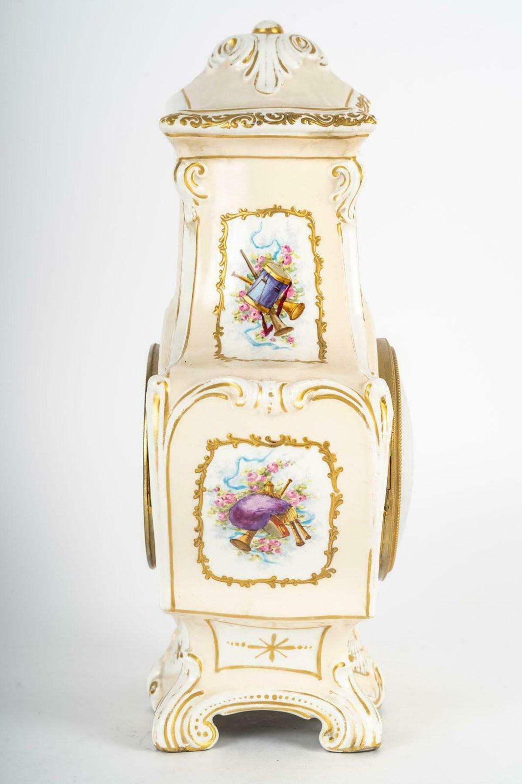 19th Century Porcelain Clock, Napoleon III Period. photo 2402.0