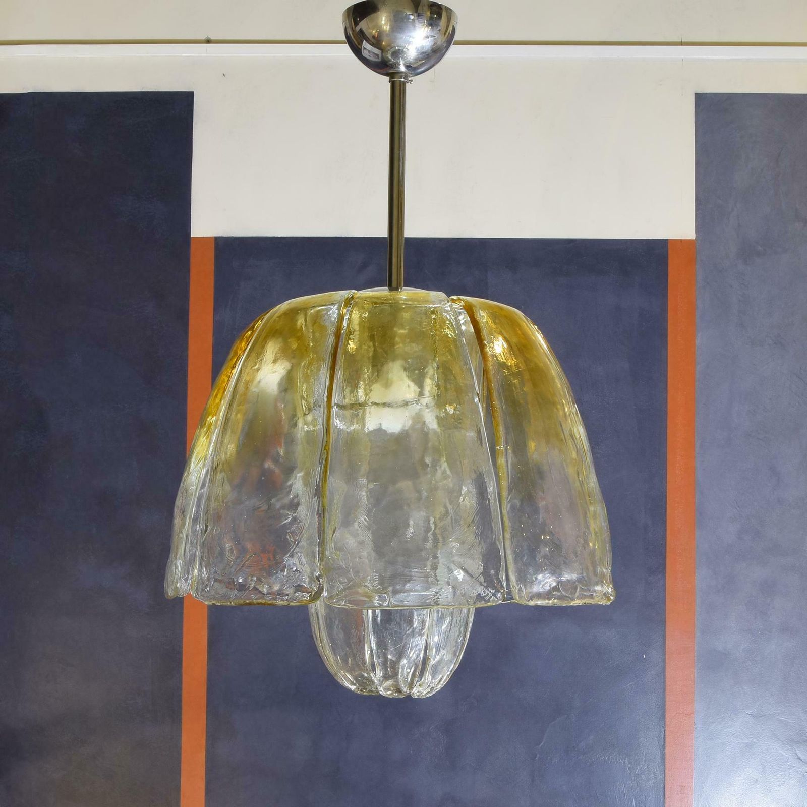 1970s Murano Glass Suspension Chandelier. photo Lighting