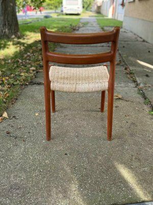 photo furniture Mid Century Danish Chairs Model 84 By Niels O. Møller For J.L. Møllers, 1960s, Set Of 6