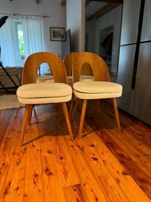 Mid Century Dining Chairs By Antonín šuman For Tatra Furniture, 1960s, Set Of 4