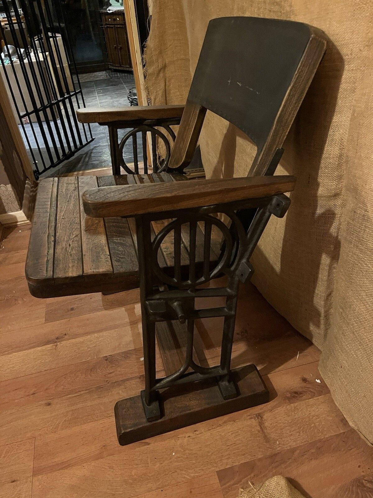 Original Vintage Unique Industrial Style Heavy Duty Folding Chair photo furniture