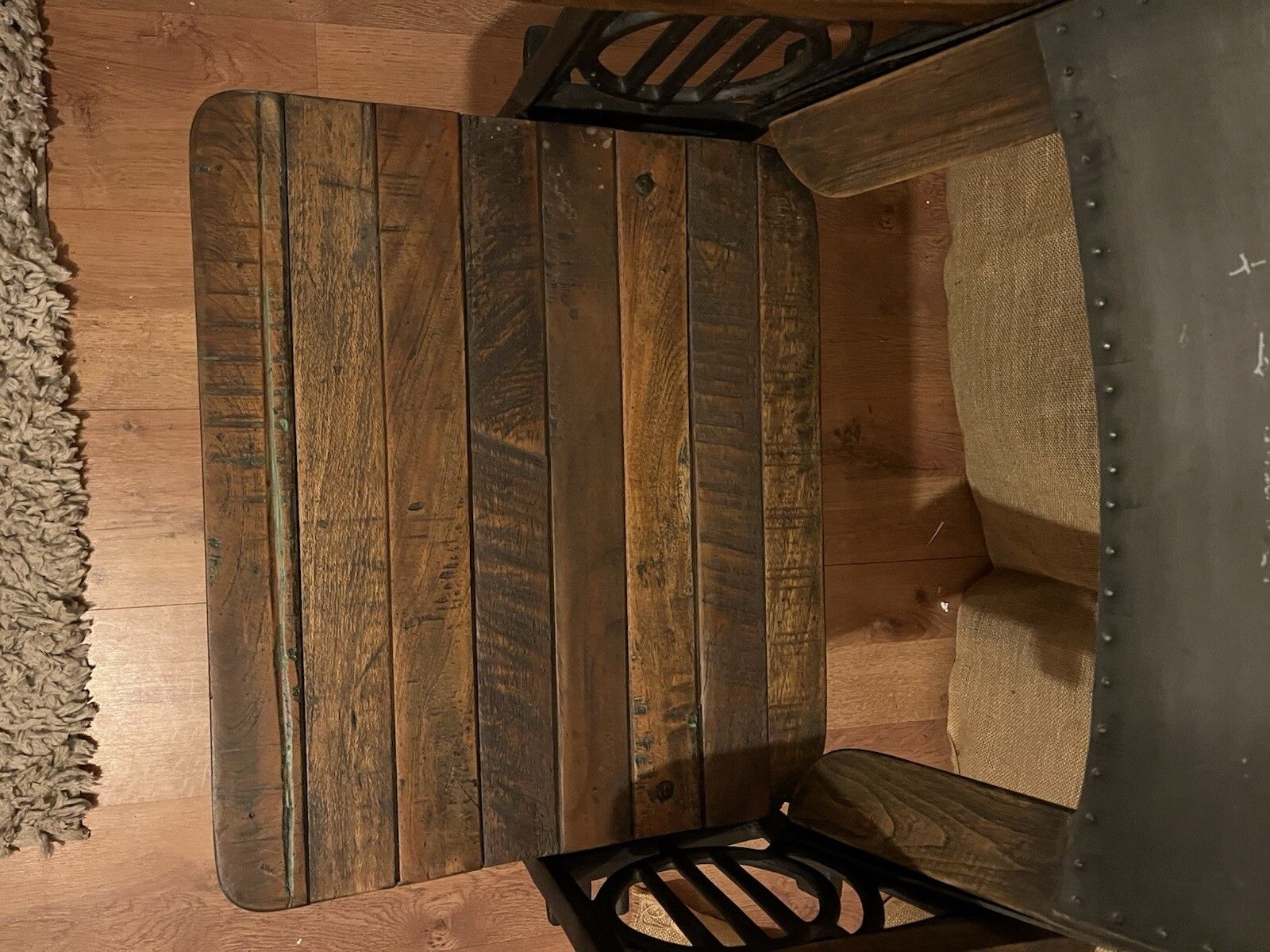 Furniture Original Vintage Unique Industrial Style Heavy Duty Folding Chair photo