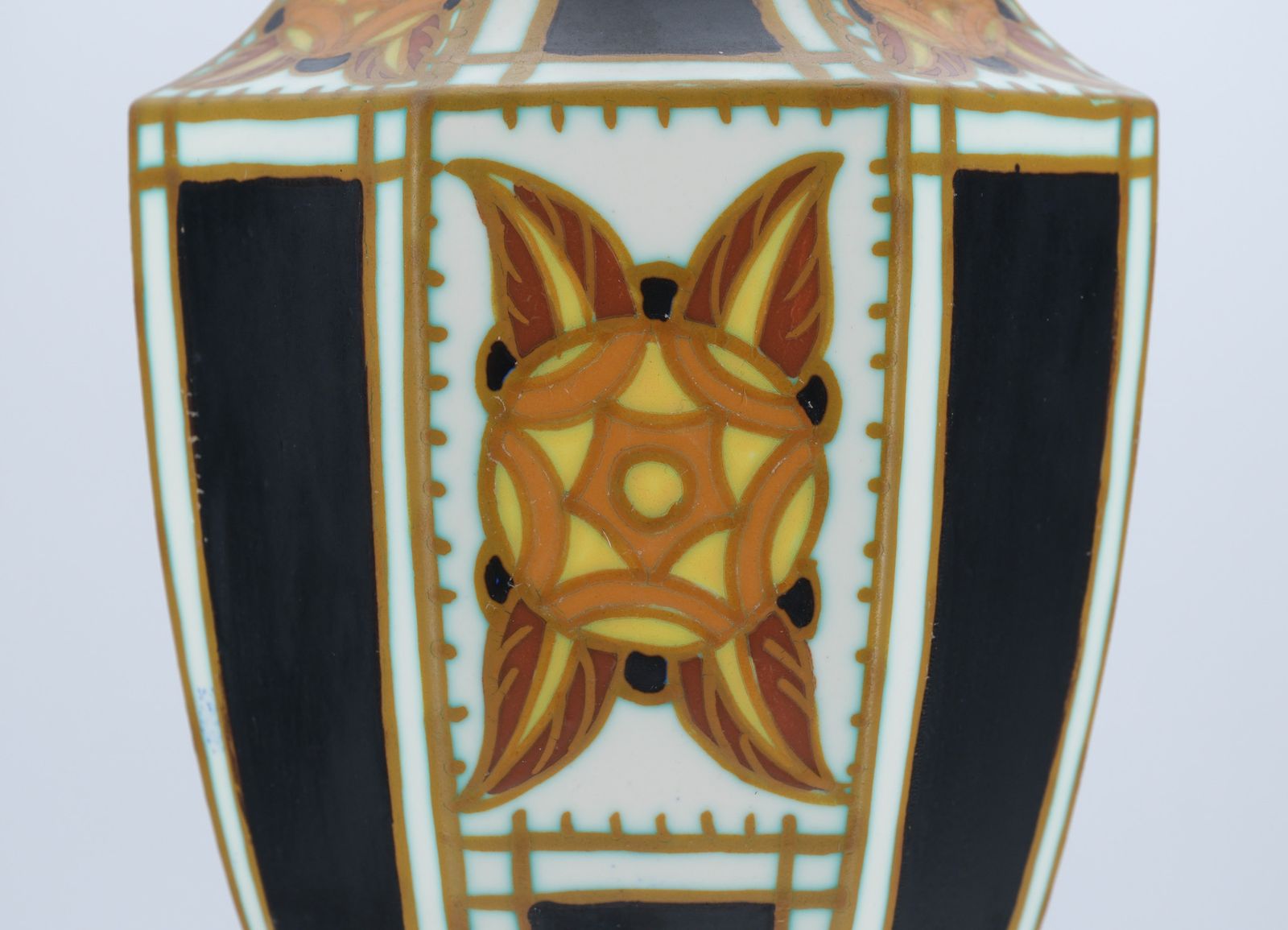 Art Deco Vase Designed By Charles Catteau For Boch Frères Keramis 1920's photo 1195.0
