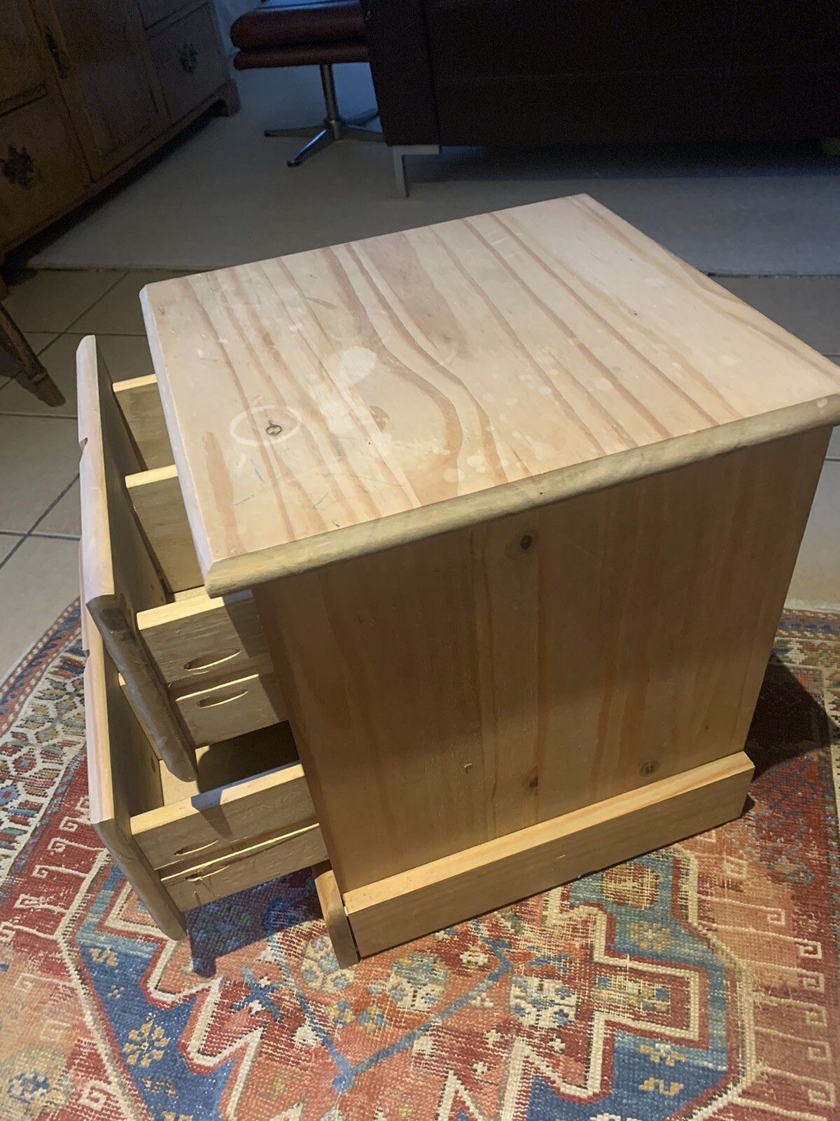 A Small Vintage Bank Of Two Drawers photo for sale