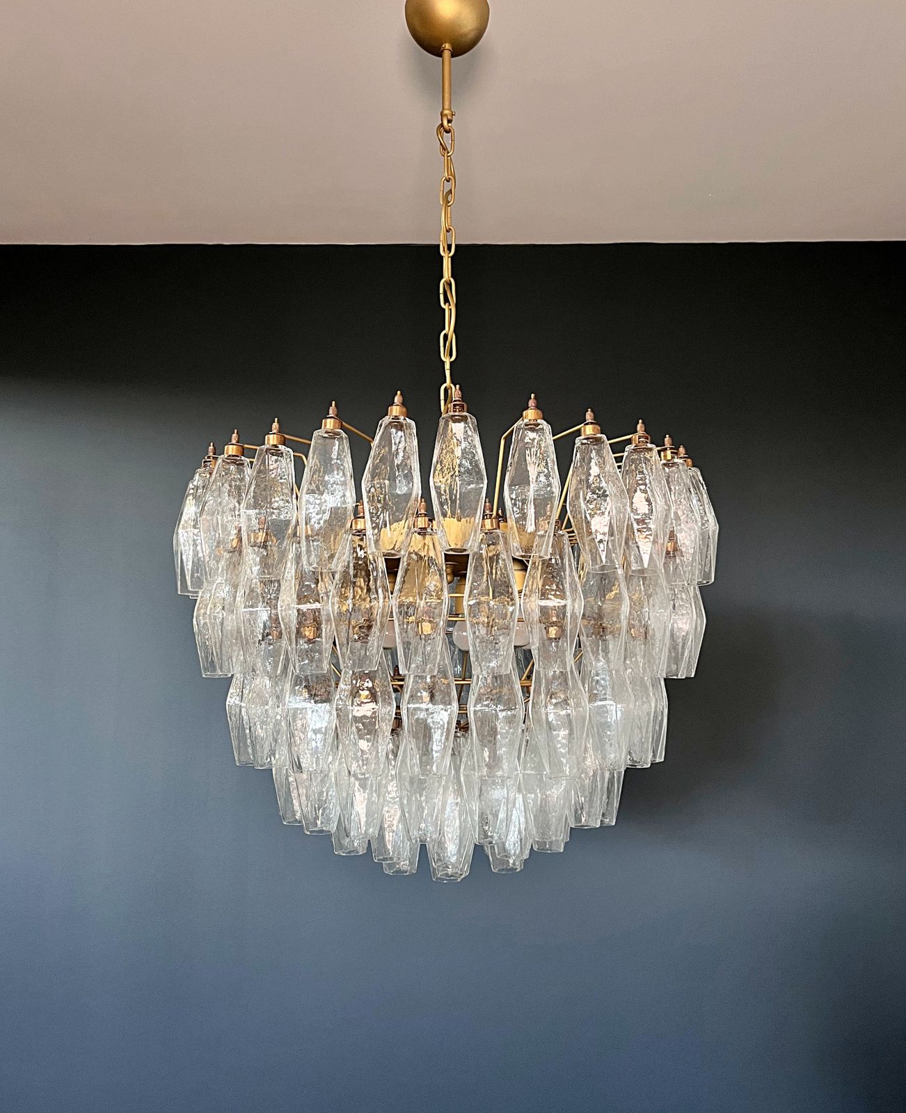 Amazing Murano Glass Candelier – 111  Poliedri photo furniture