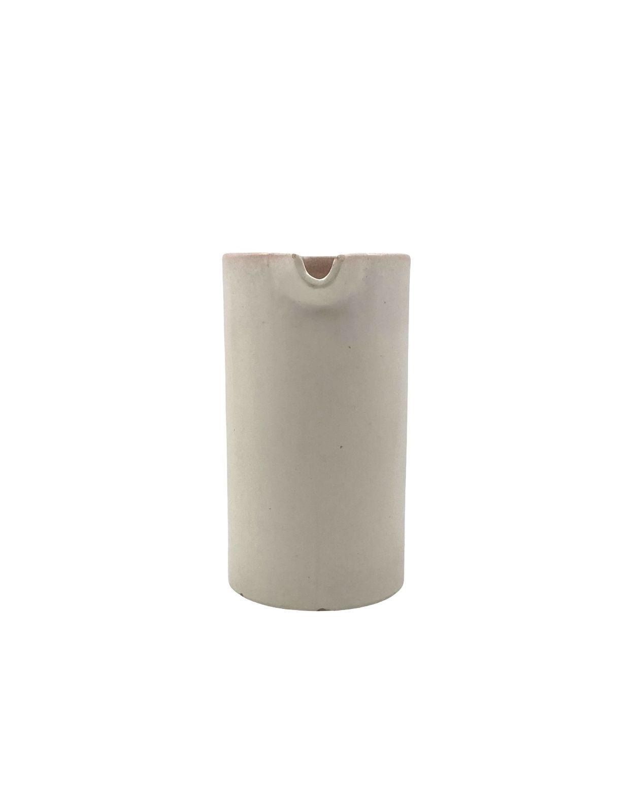 Organic Modern White Ceramic Vase / Jug, La Sfera Italy 1980s photo vintage