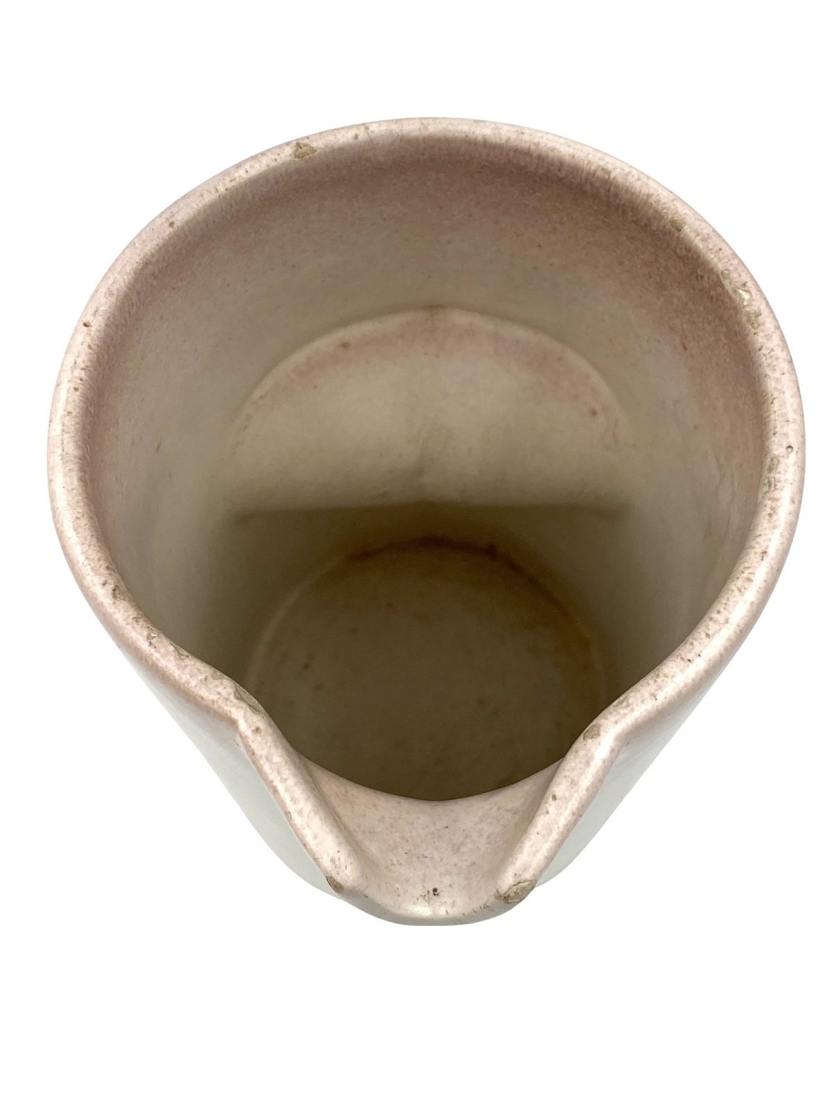 photo furniture Organic Modern White Ceramic Vase / Jug, La Sfera Italy 1980s