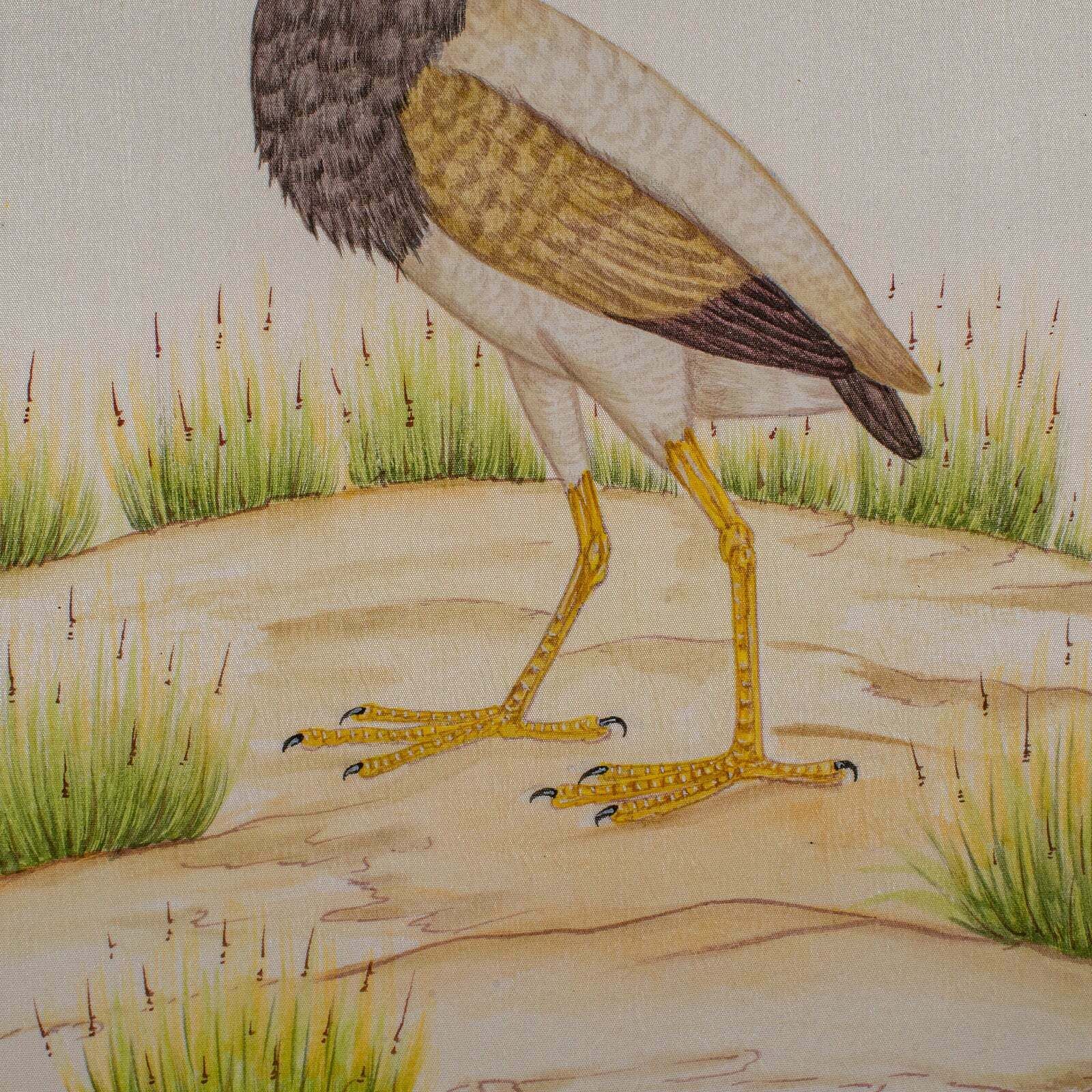 Pair Of Antique Bird Paintings, English, Framed Silk Art, Ornithology, Victorian photo vinterior