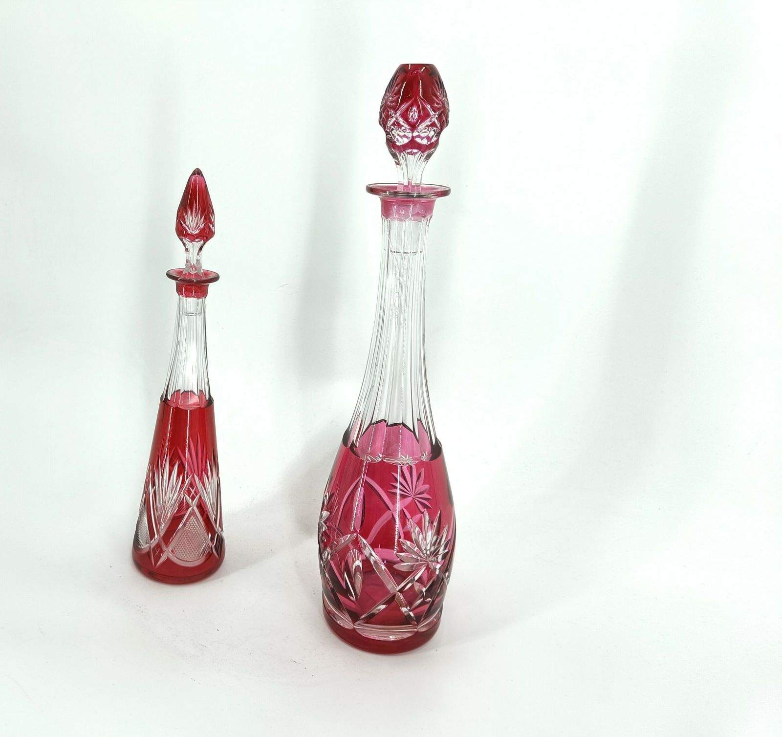 Crystal Caraffe Or Decanters By Val Saint Lambert, 1960s photo Home Decor
