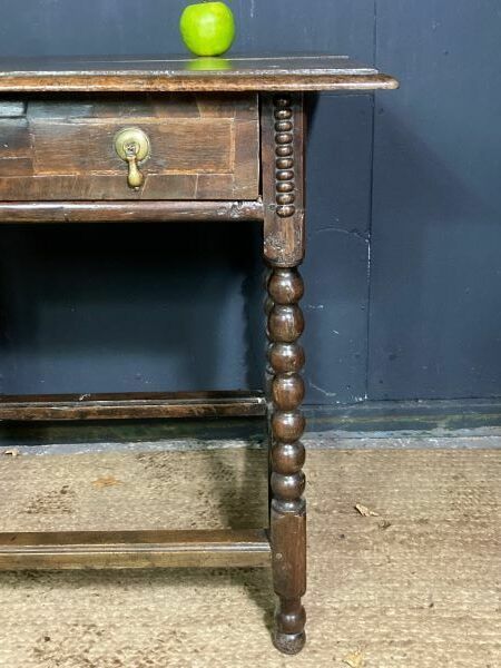 A Charming Early Antique Country Oak Side Table photo furniture