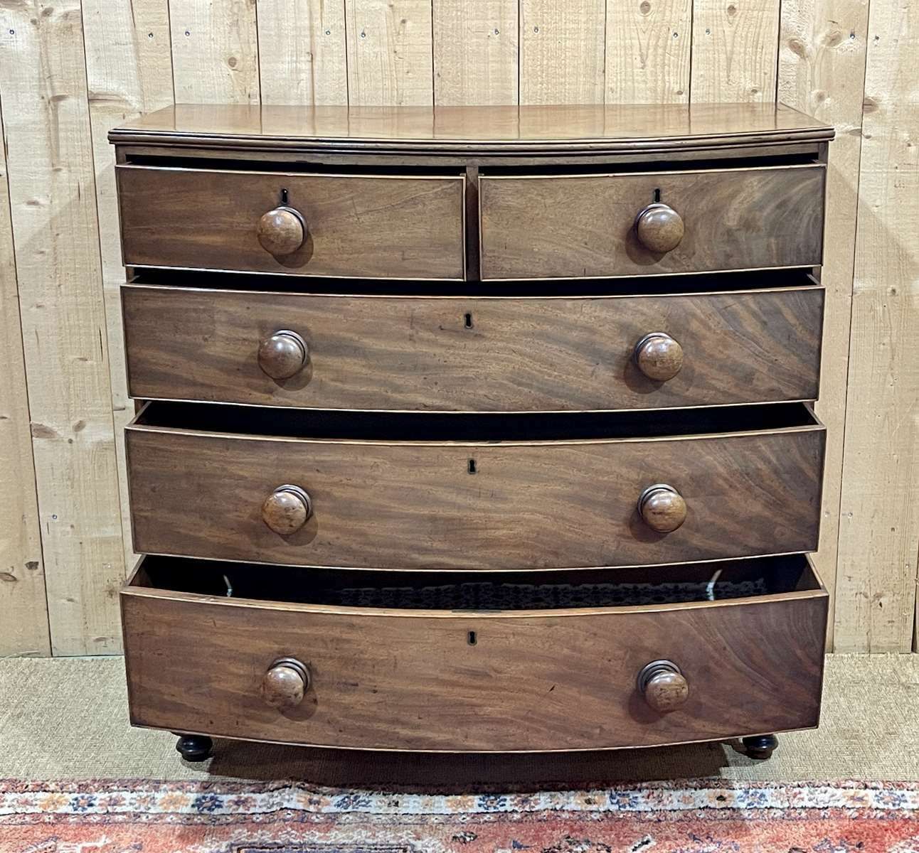 1780.0 19th Century Victorian Mahogany Chest Of Drawers photo