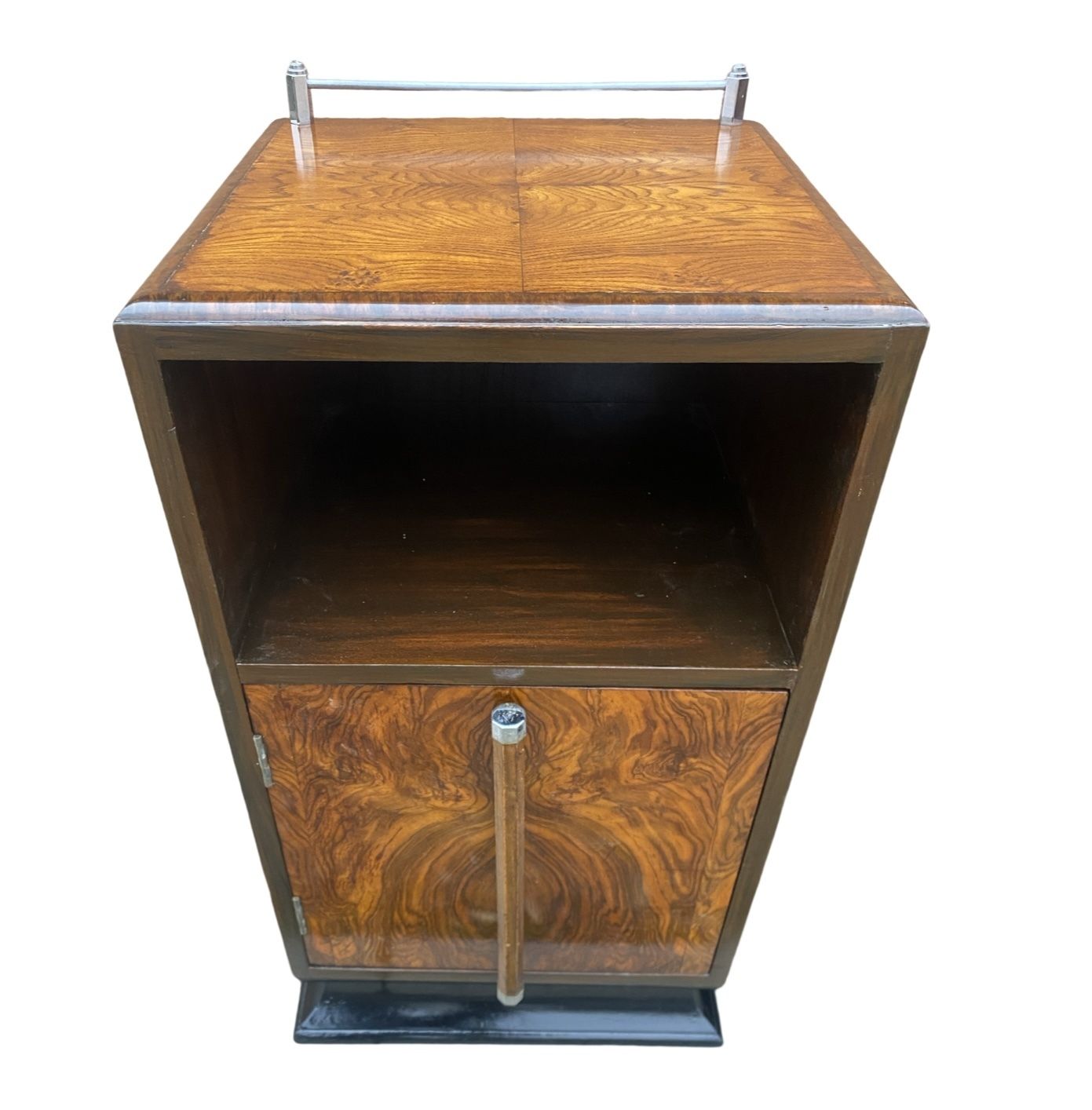 Pair Of Matching Figured Walnut Bedside Cabinets photo buy