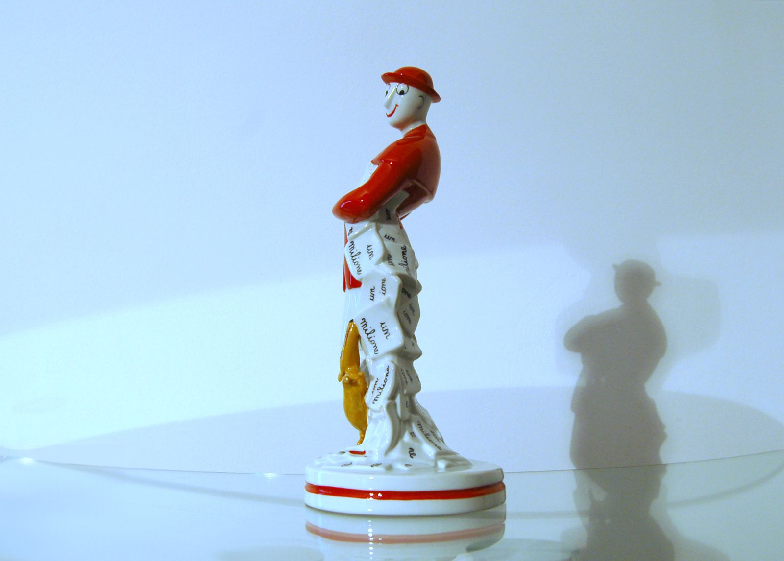 photo buy Polychrome Ceramic L. Fabris " Mr. Bonaventura " 1940 Italy