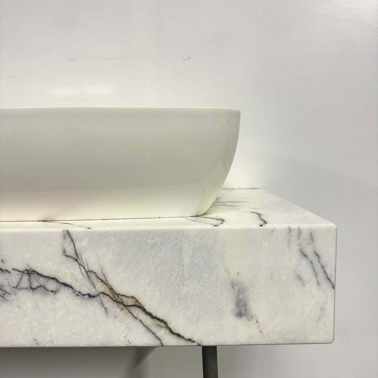 Home Decor Twin Sink Unit With Marble Base photo