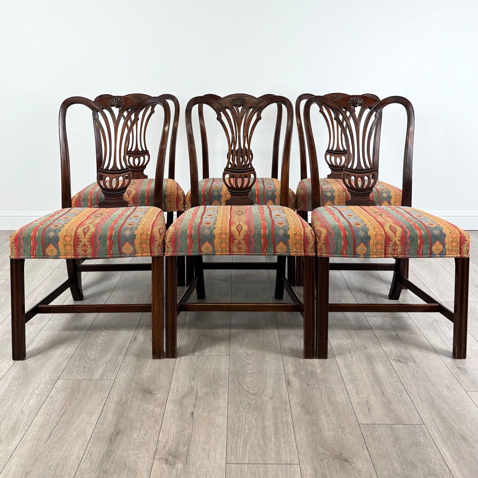 Antique 18th Century Set Of 6 Dining Chair’s In Mahogany