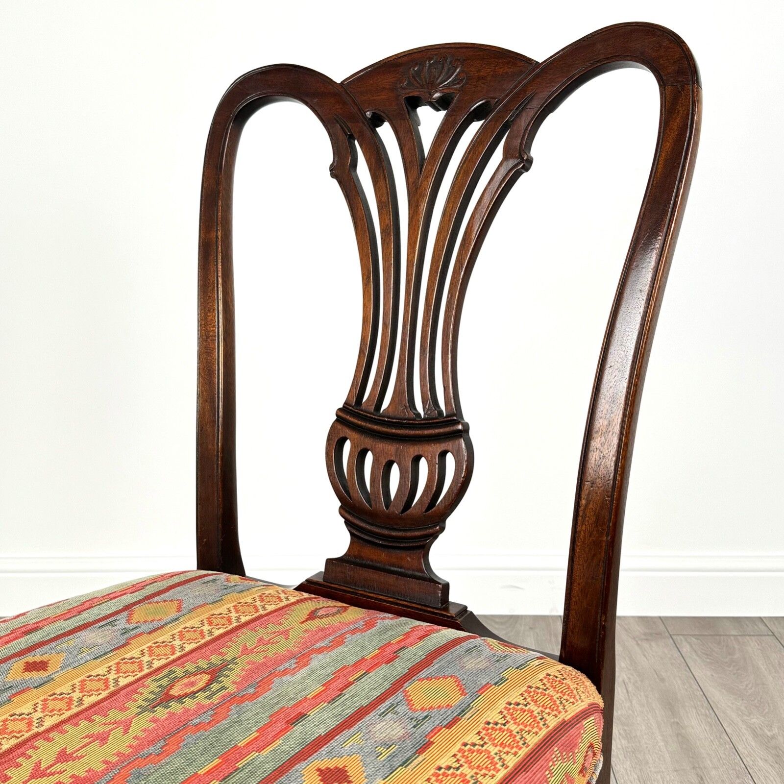 Antique 18th Century Set Of 6 Dining Chair’s In Mahogany photo Furniture