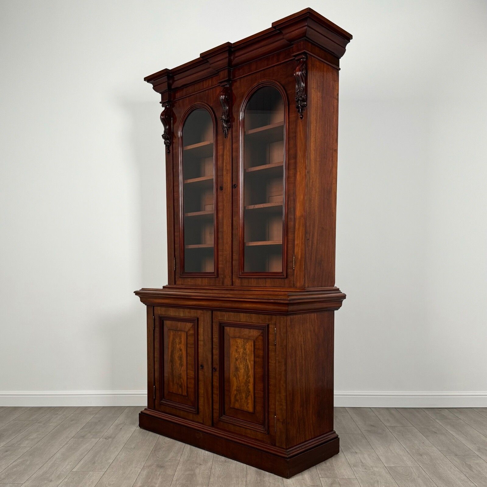 Antique 19th Century Mahogany Bookcase Of Finest Quality photo for sale