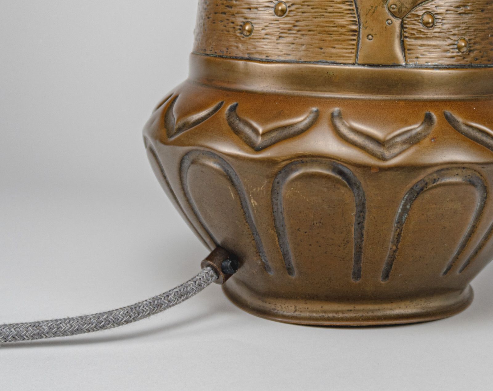 Antique 1910s / 1920s Wmf Bronze Table Lamp With Coral Design – Rewired photo Lighting