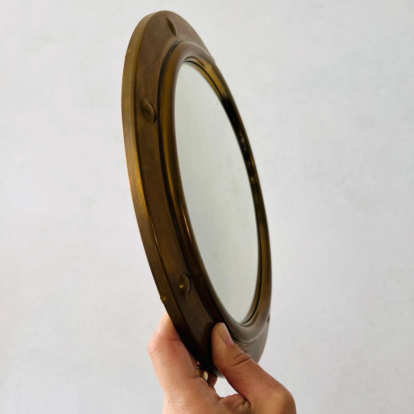 Vintage Bolle Spiegel | Hollywood Regency Woondecoratie | Interieuraccentstuk photo 363.0
