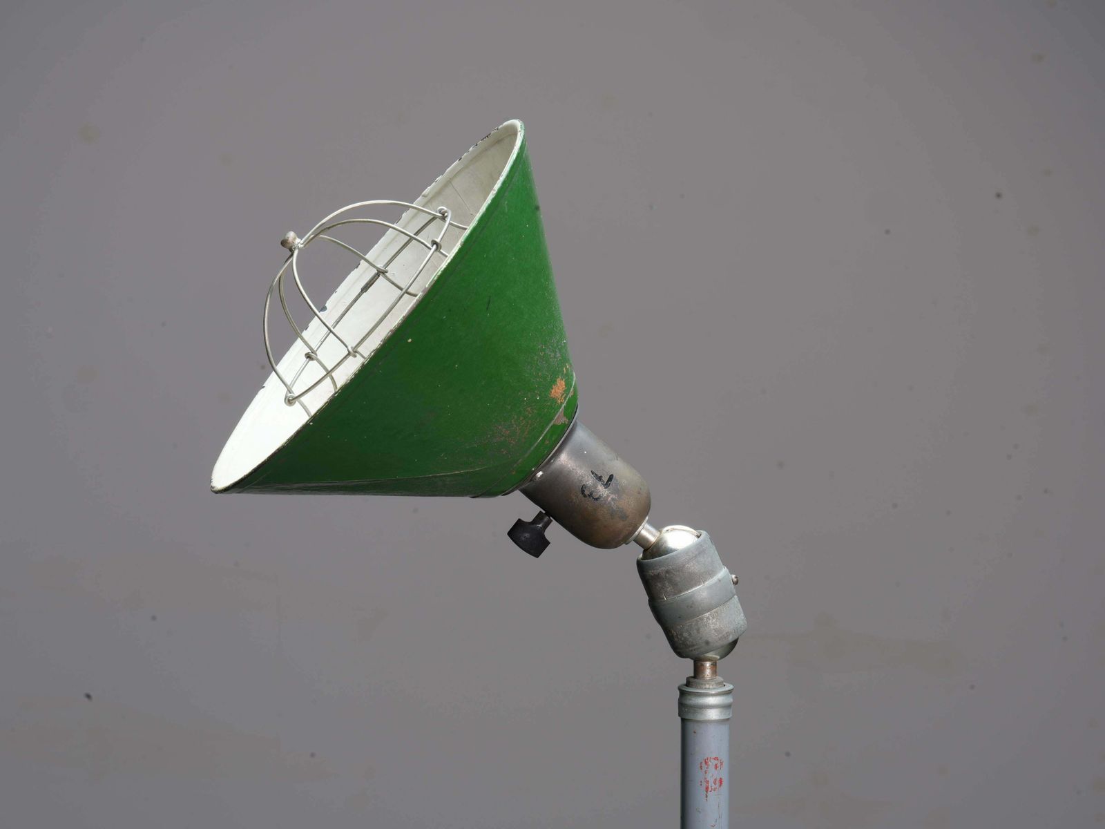 Vroege Versie Johan Petterson Triplex Lamp Met Groene Kap, Zweden, Jaren 1930 photo 4921.0