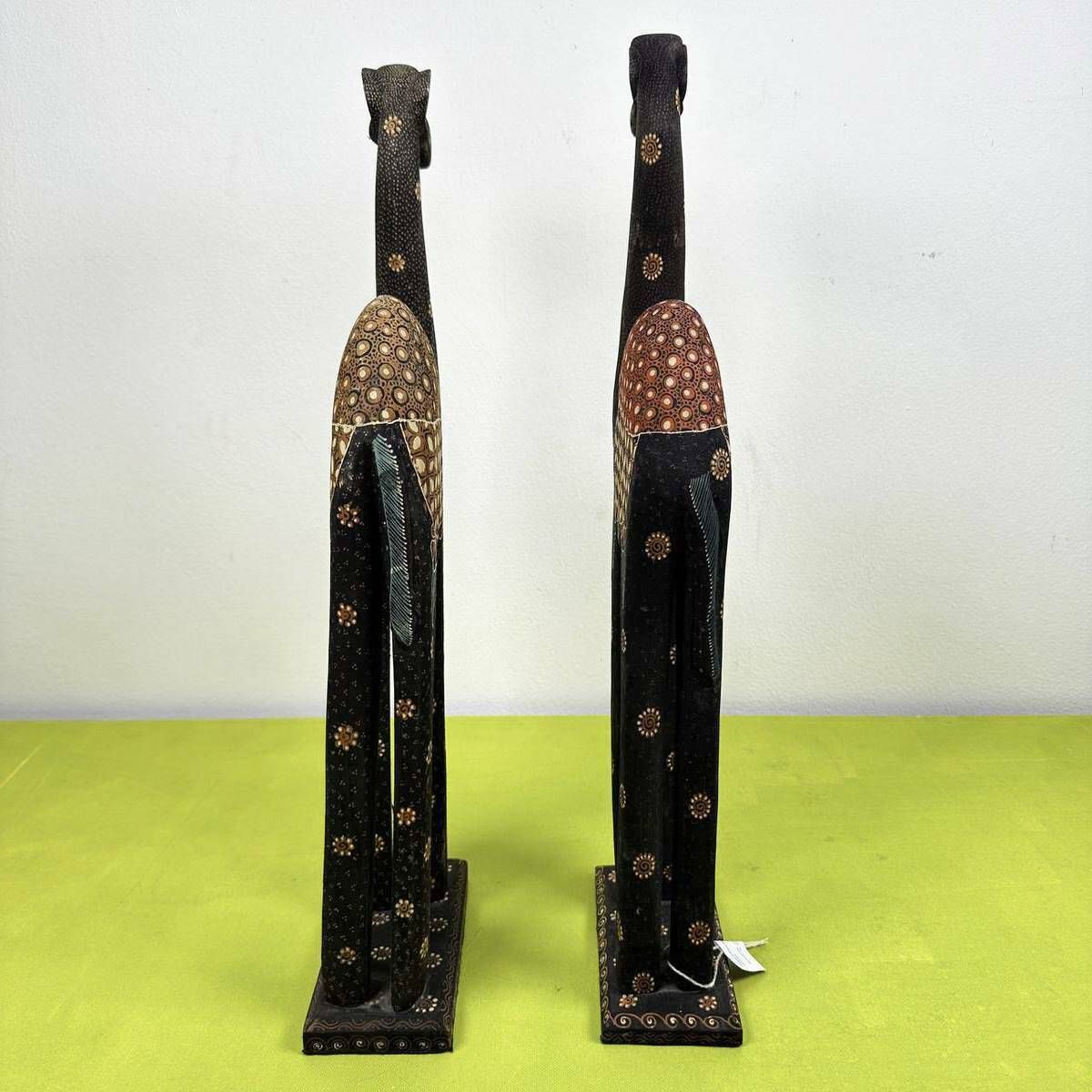 photo for sale Pair Of Ethnic Wooden Statues, Camels