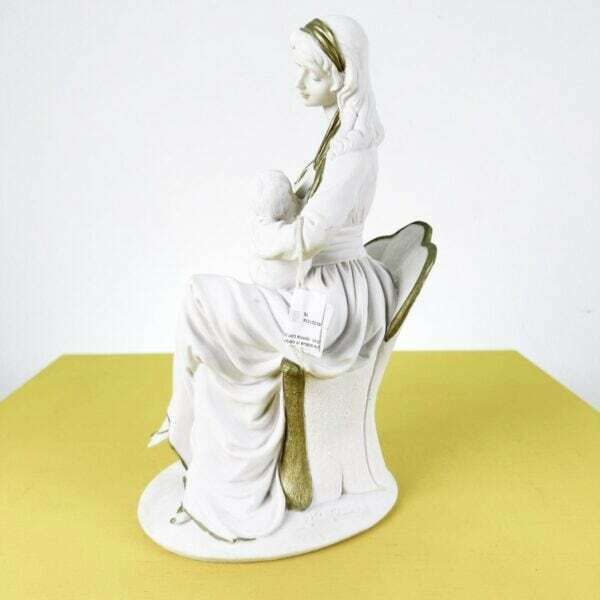 Ceramic Statue Sculpture Valentino Collection, Woman With Child photo vinterior