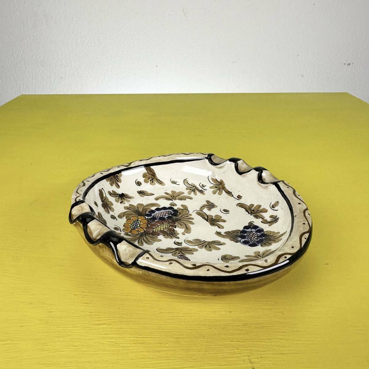 Faience Ceramic Ashtray