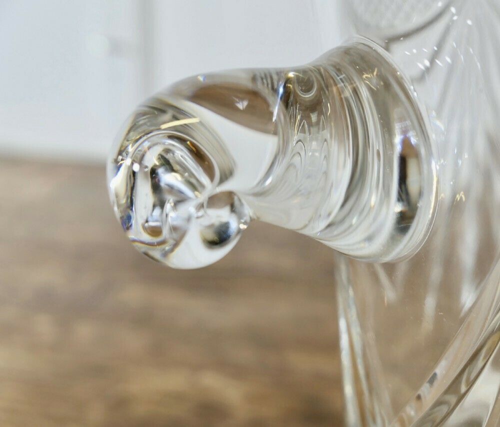 Large French Art Deco Hand Blown Cut Crystal Champaign Ice Bucket, Wine Cooler photo 570.0