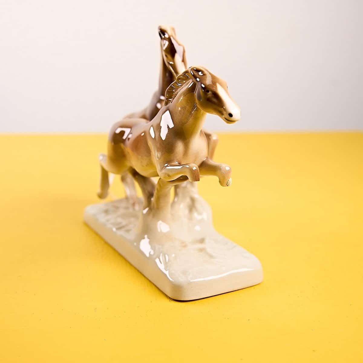 Hand Painted Ceramic Horse Statue Royal Dux Bohemia Czechoslovakia photo buy