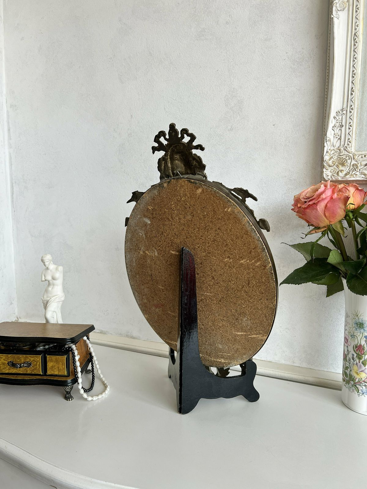 Vintage Rococo Messing Wandspiegel   Woondecoratie En Interieurontwerp photo vinterior