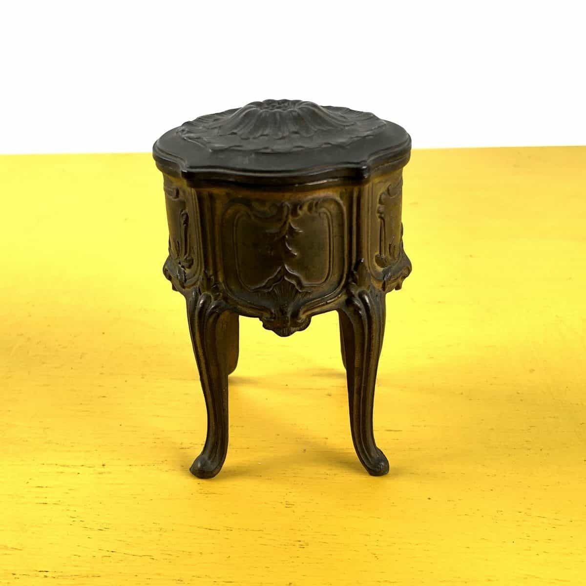 French Brass Jewelry Box