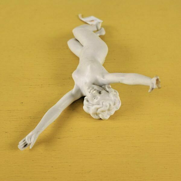Small Vintage Biscuit Statue Of A Naked Woman photo furniture