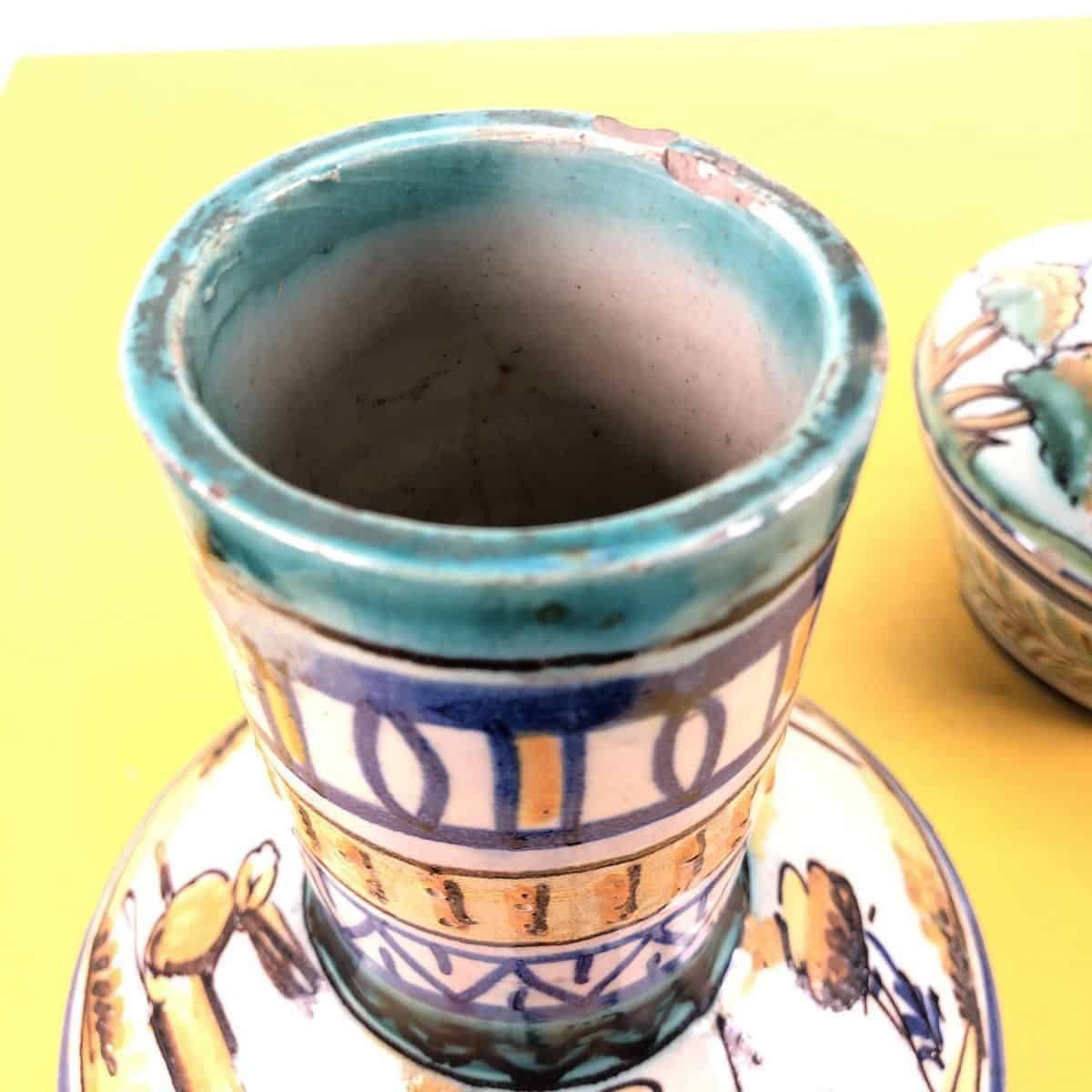 Pair Of Glazed Terracotta Vases, Triana photo 82.0