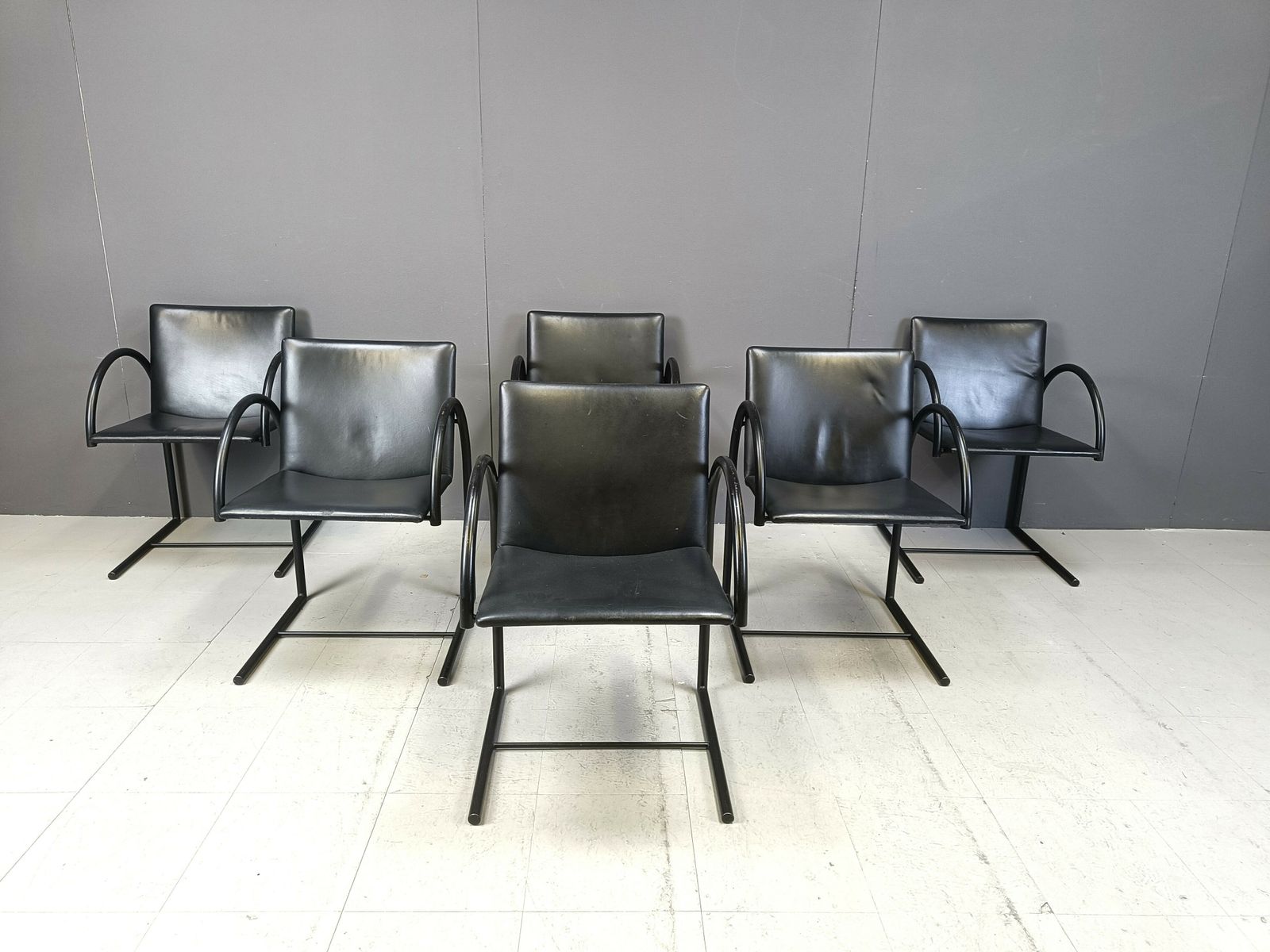 Vintage Cirkel Chairs By Metaform, 1980s, Set Of 6