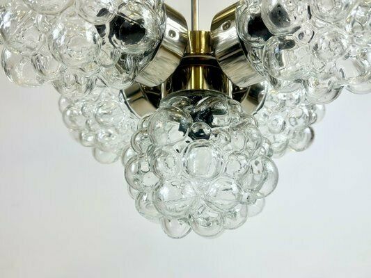 Mid Century 5 Arm Raspberry Chandelier From Kamenický šenov, 1960s photo furniture