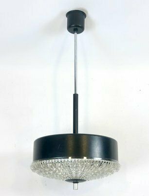 Mid Century Pendant Lamp From Elektro Instala Jilove U Decina, 1970s