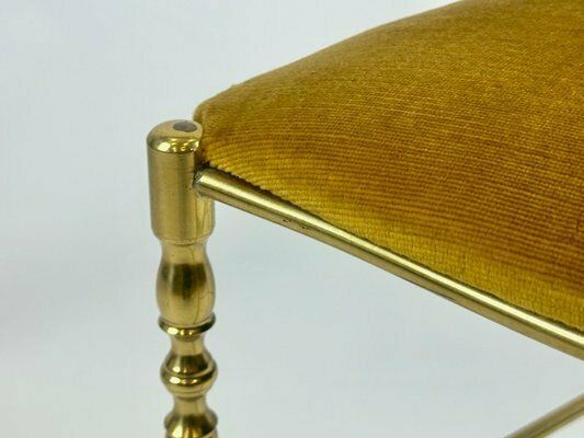 Mid Century Brass Chiavarine Chair Attributed To Giuseppe Gaetano Descalzi For Chiavari, 1960s photo vintage