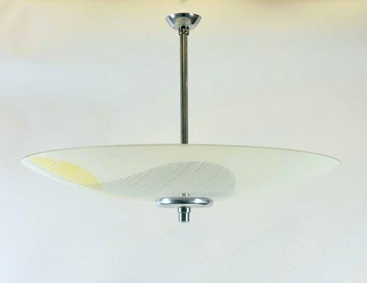 Mid Century Modern Umbrella Pendant Lamp From Napako, 1960s photo vintage