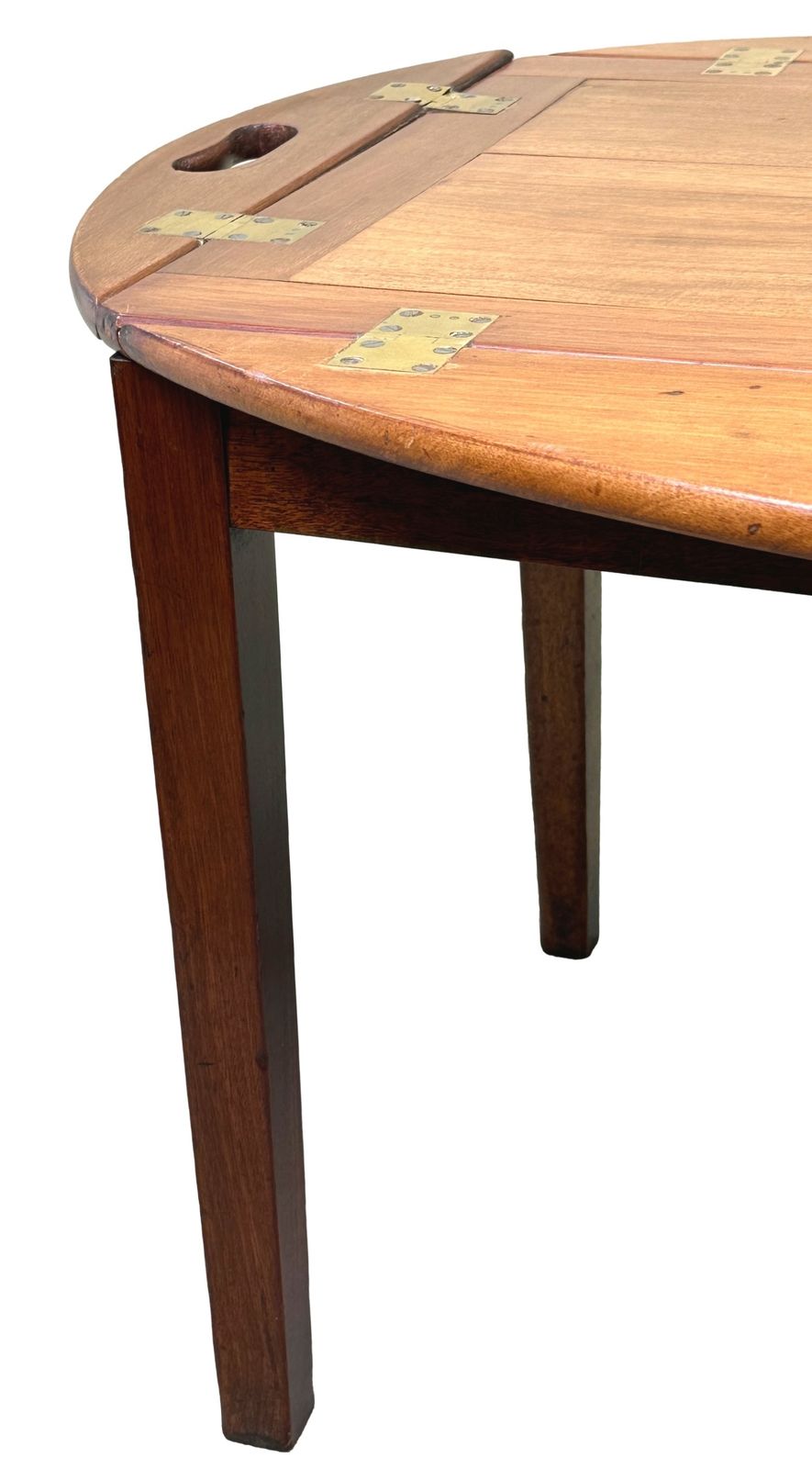 photo furniture Mahogany Georgian Oval Butlers Tray On Stand