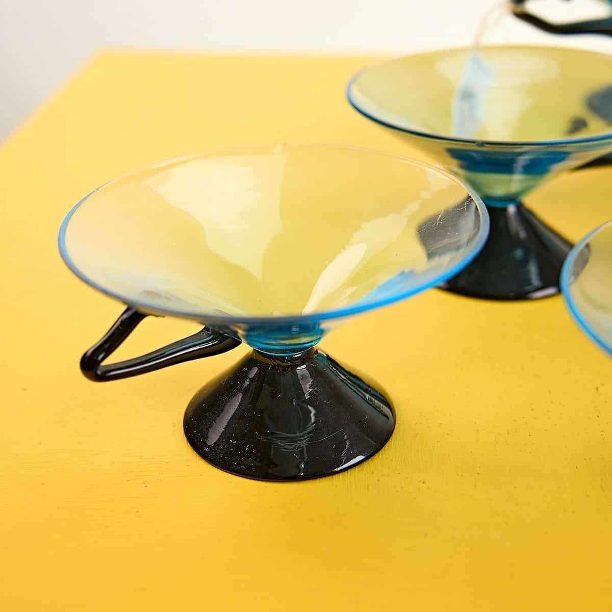 Centerpiece Stand Plus 4 Hand Crafted Glass Cups photo for sale