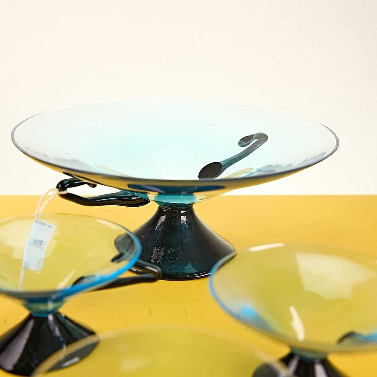 Centerpiece Stand Plus 4 Hand Crafted Glass Cups photo Home Decor