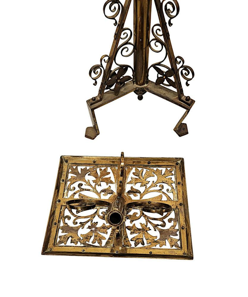A Very Rare 19th Century Brass Church Lectern photo vinterior