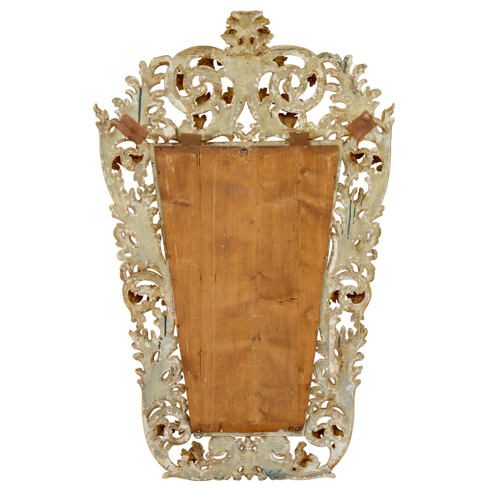 photo for sale 18th Century Carved Italian Rococo Giltwood Mirror