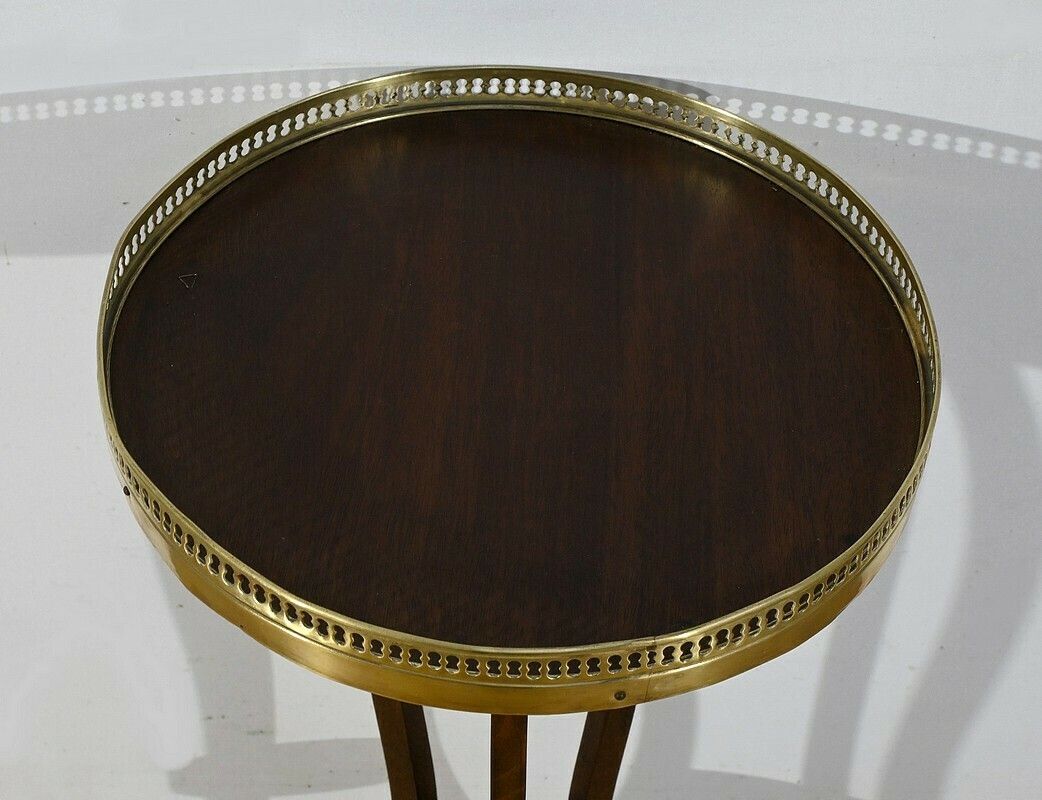 Small Mahogany Pedestal Table, Louis XVI Style – 1900 photo Furniture
