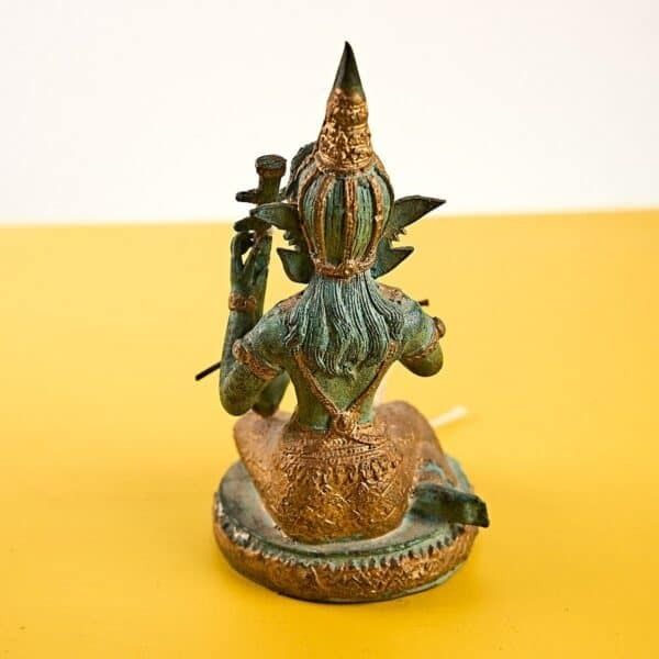 Ancient Bronze Statuette Musician Thailand photo Art