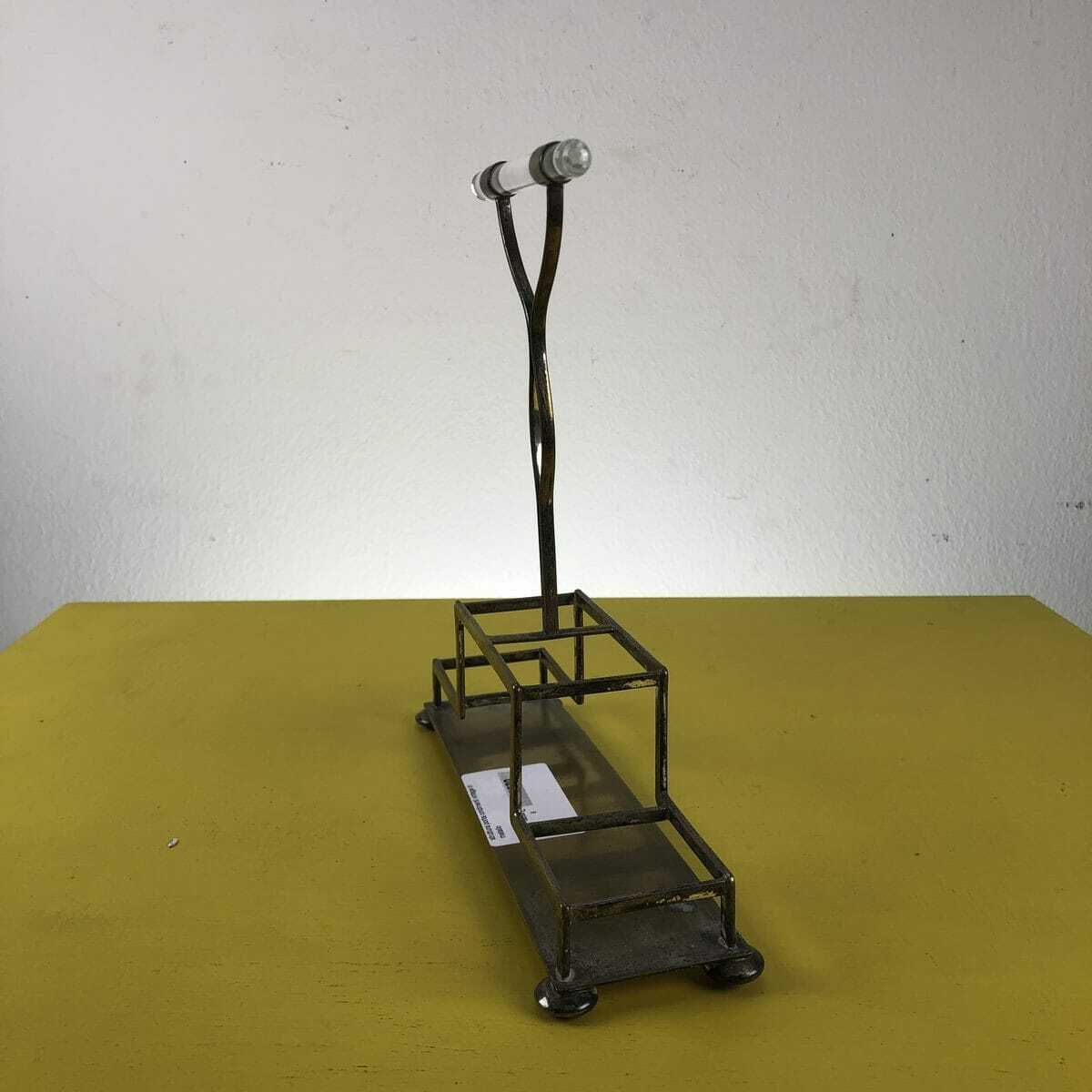 Vintage Metal Condiment Holder Structure photo furniture
