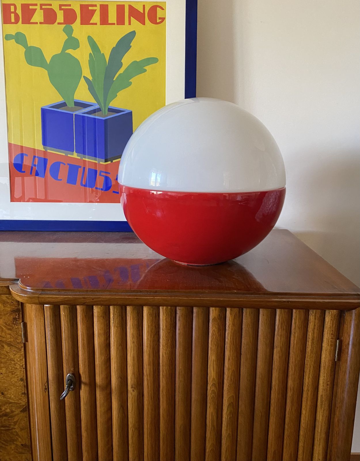 Space Age Ceramic And Glass Table Lamp, Alvino Bagni Italy 1970s photo furniture