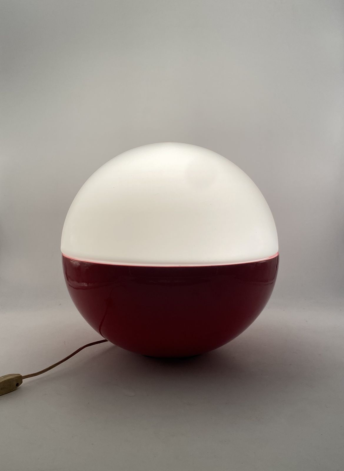 photo for sale Space Age Ceramic And Glass Table Lamp, Alvino Bagni Italy 1970s