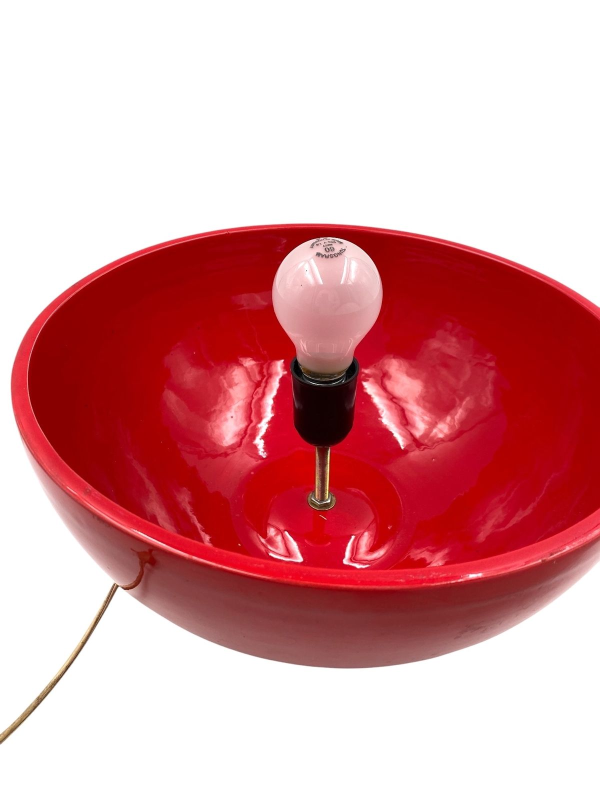 photo buy Space Age Ceramic And Glass Table Lamp, Alvino Bagni Italy 1970s