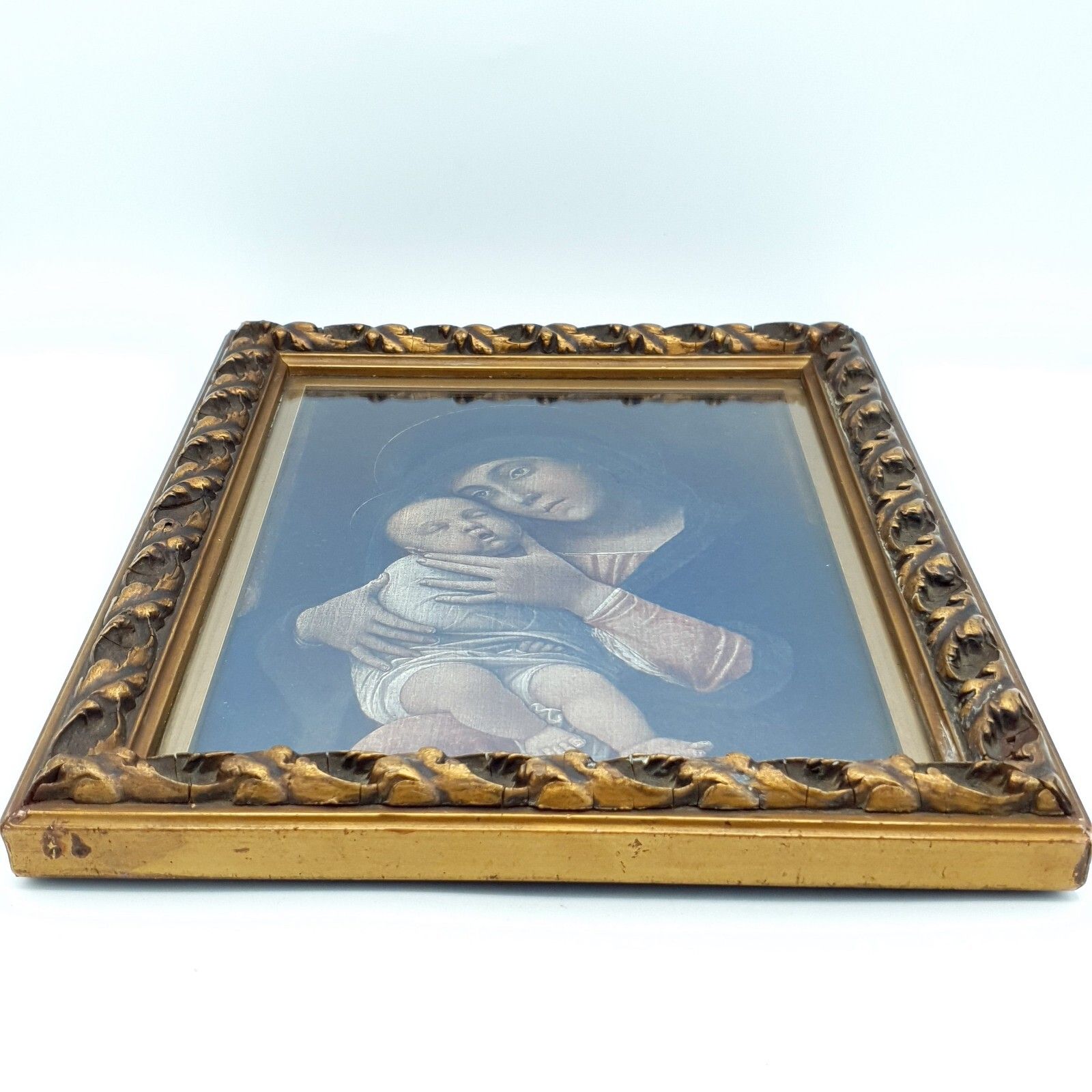 Art Andrea Mantegna Print The Virgin And Child Early Renaissance Framed H 30cm photo